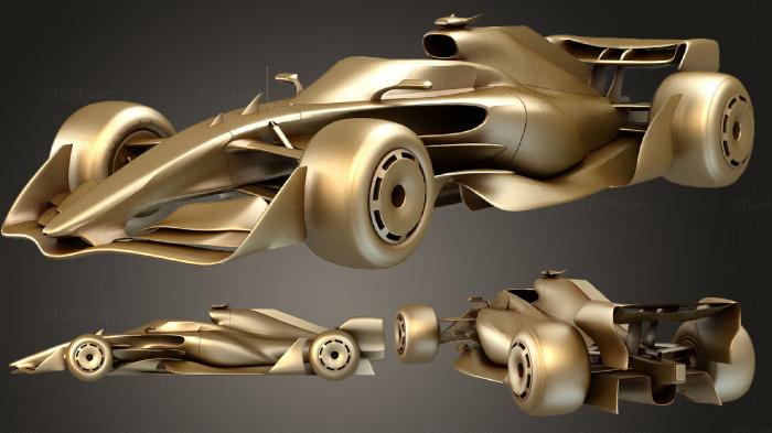 Vehicles (Formula 1 2050, CARS_1671) 3D models for cnc